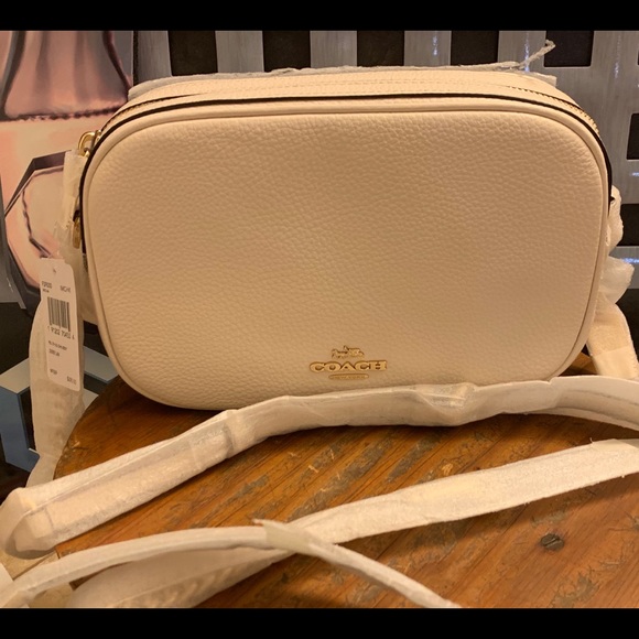 COACH Isla Chain Crossbody Bag Chalk/Light Gold - Picture 7 of 8